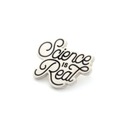 "Science is Real" Pin - Silver - Oh Plesiosaur