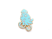 Blue Squid Pin - Oh Plesiosaur