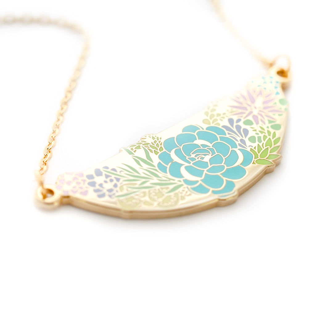 succulent necklace Succulent Necklace