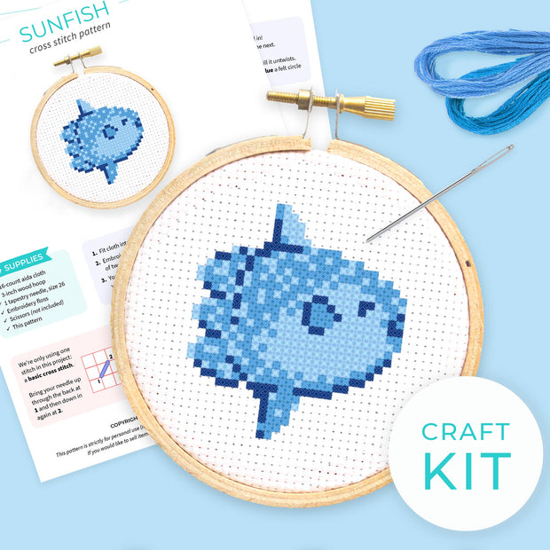 Sunfish Cross Stitch Kit