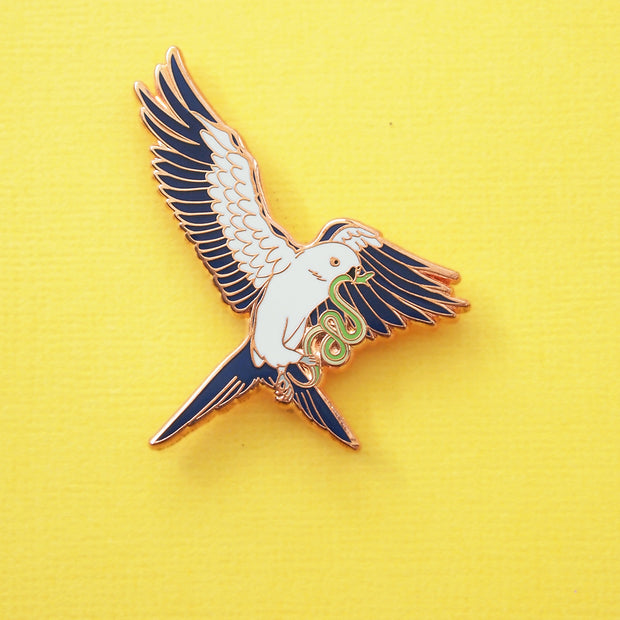 Swallow-tailed Kite Pin - Oh Plesiosaur
