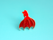 Vampire Squid Pin - Oh Plesiosaur