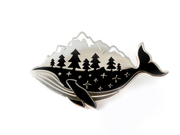 Silver Whale-derness Pin - Oh Plesiosaur